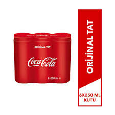 COCA COLA 250 ML. TENEKE (6'LI PAKET)