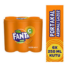 FANTA 250 ML. TENEKE (6'LI PAKET)